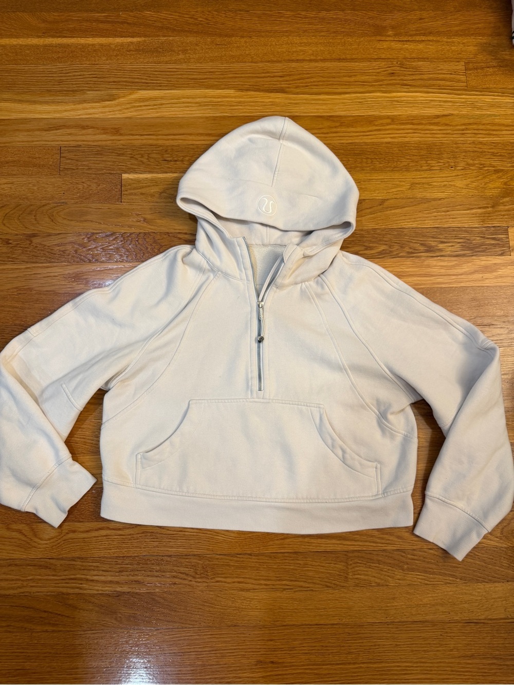 Lululemon Scuba Oversized Half-Zip Hoodie White Opal(?) - Size M/L Sweatshirt